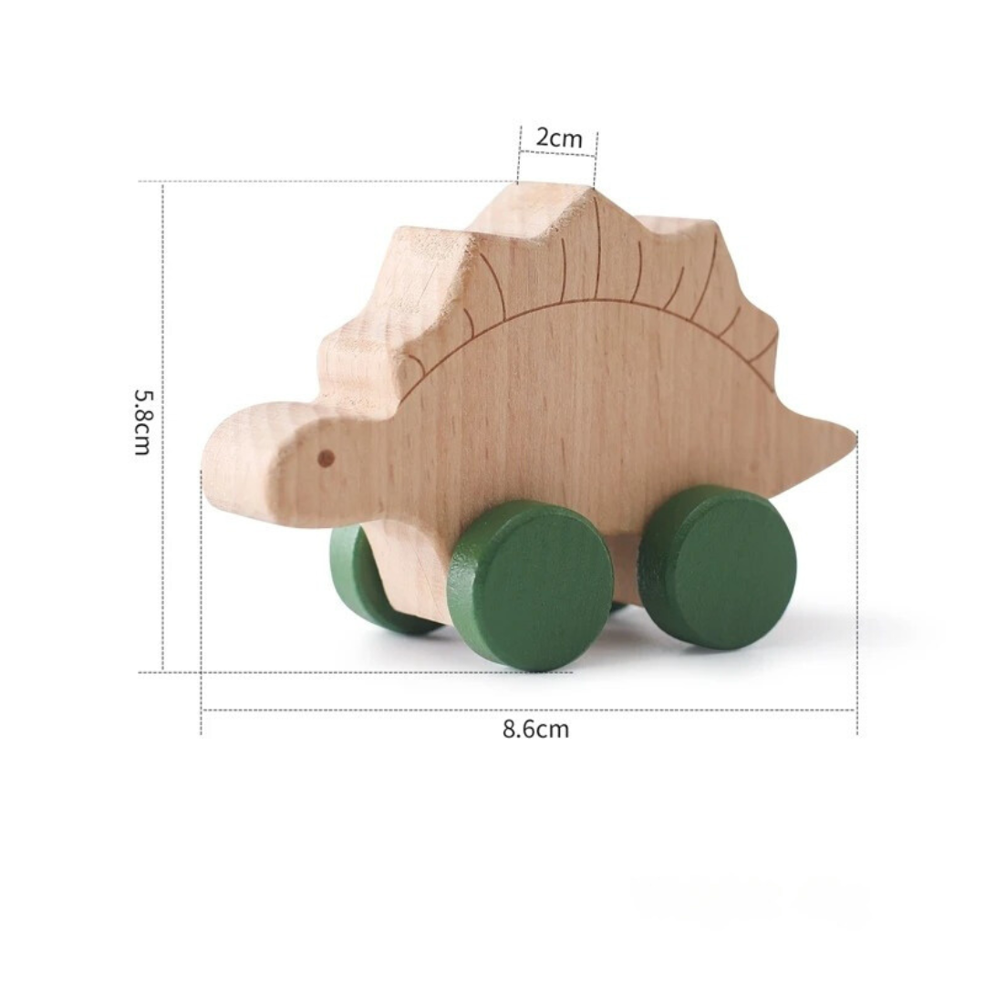 Montessori Wooden Train in Pastel Colors