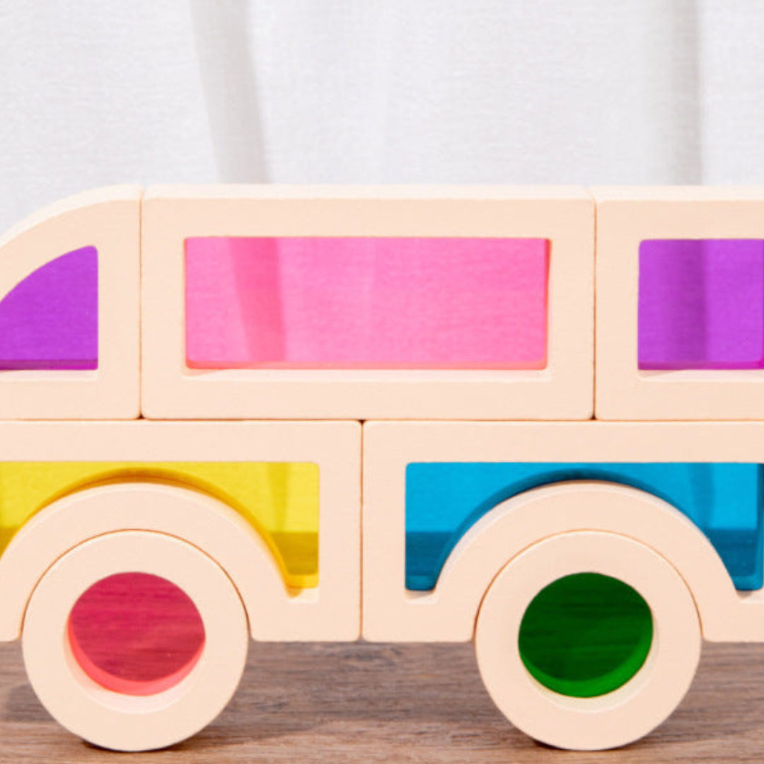 Montessori Wooden Window Building Blocks