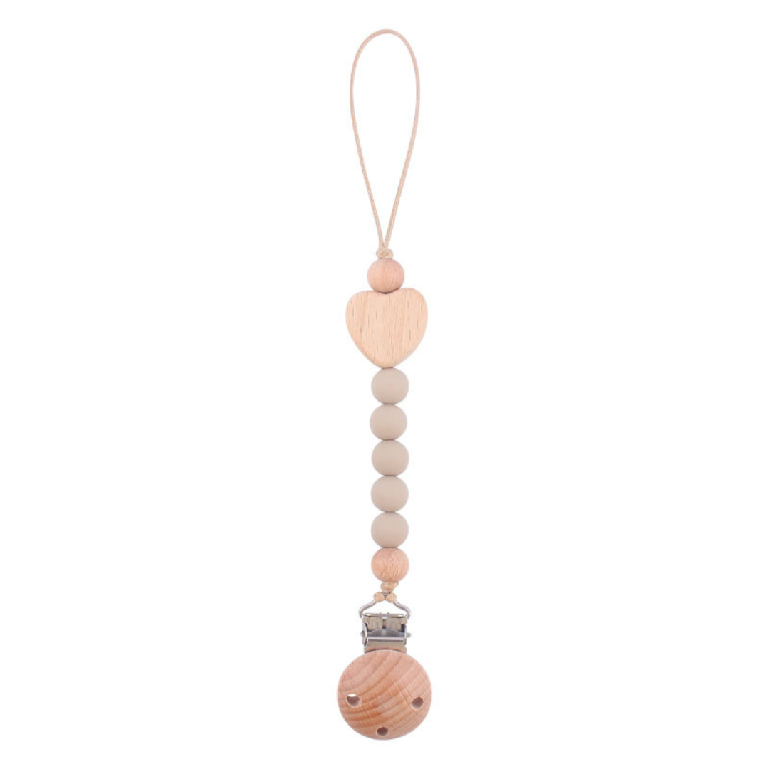 Wooden Baby Pacifier Chain