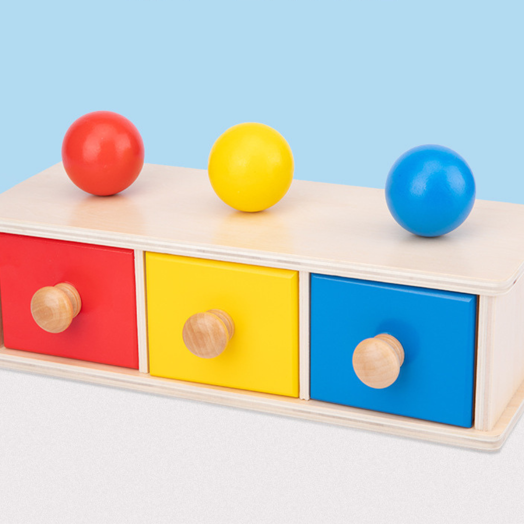 Montessori Rotating Wooden Box for Toddlers