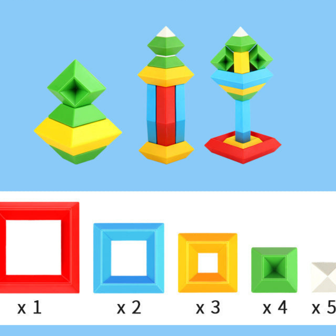 Montessori Pyramid Building Block Toy