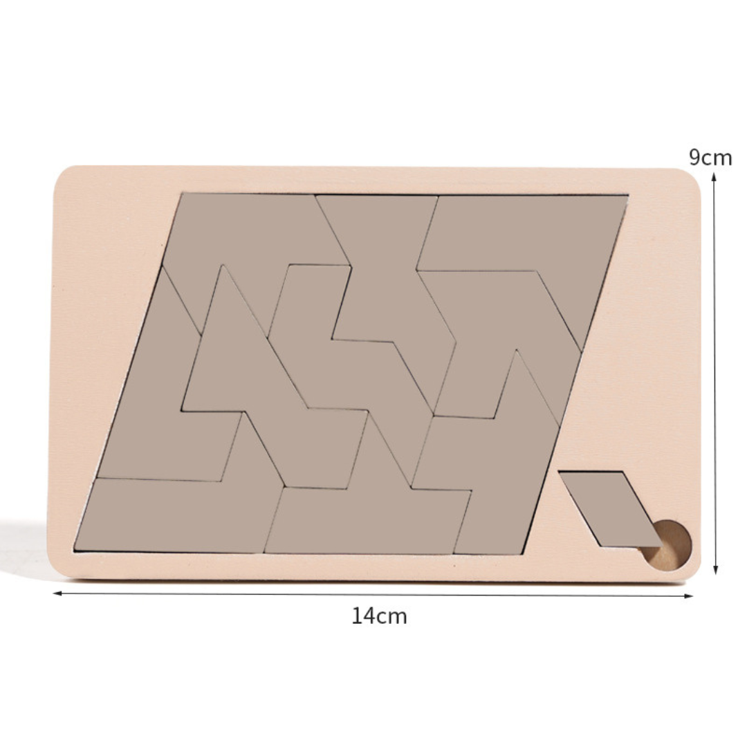 Wooden Tangram puzzle game