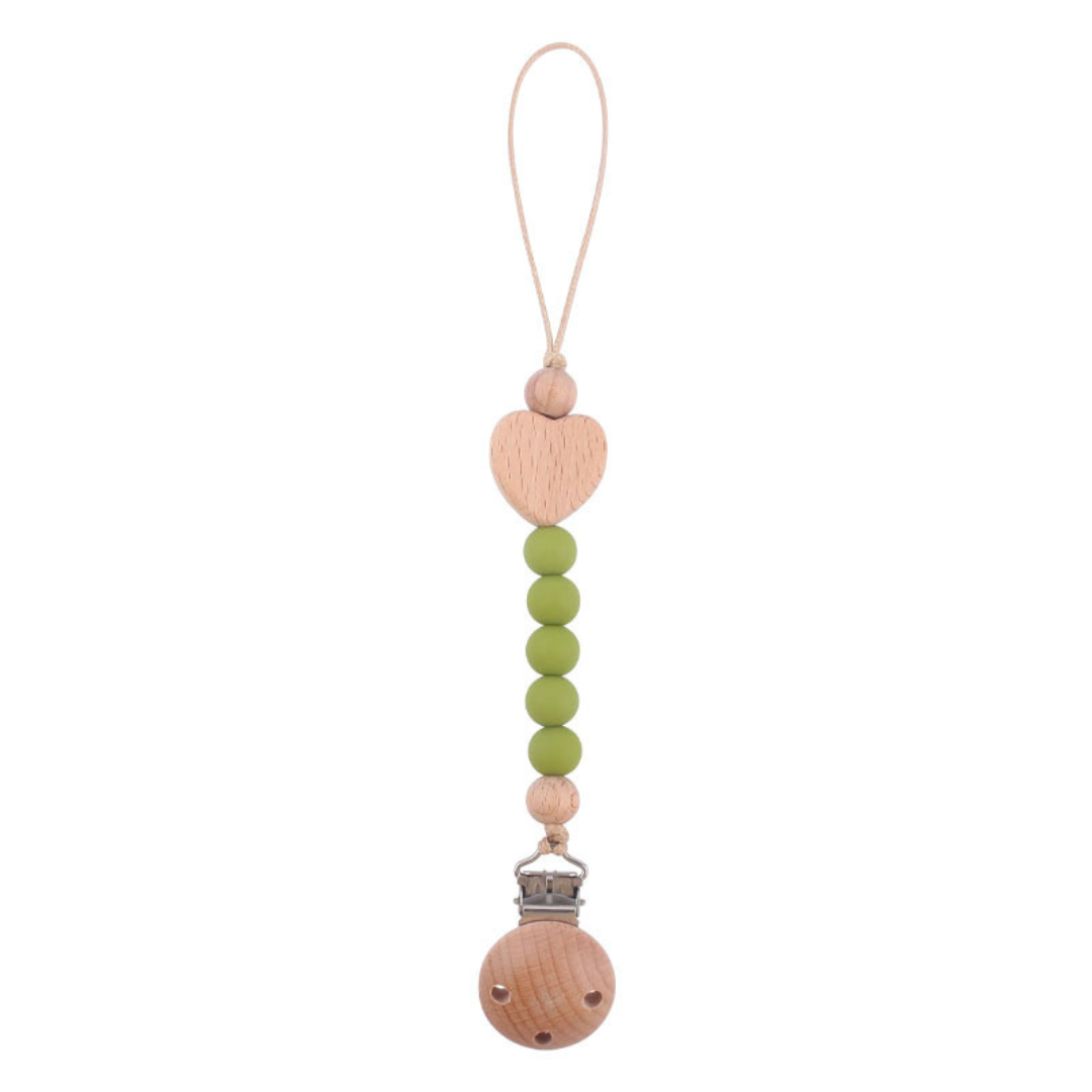 Wooden Baby Pacifier Chain