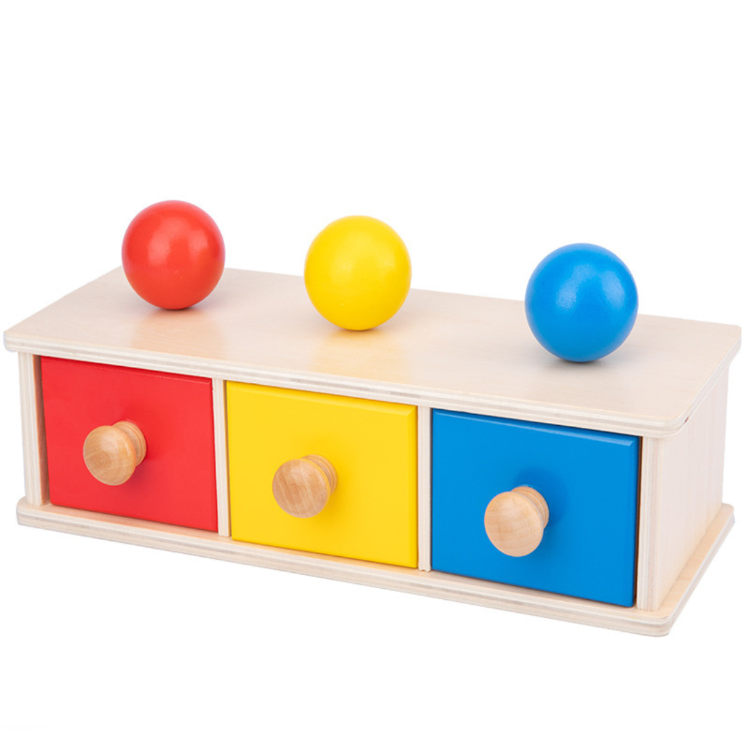 Montessori Rotating Wooden Box for Toddlers