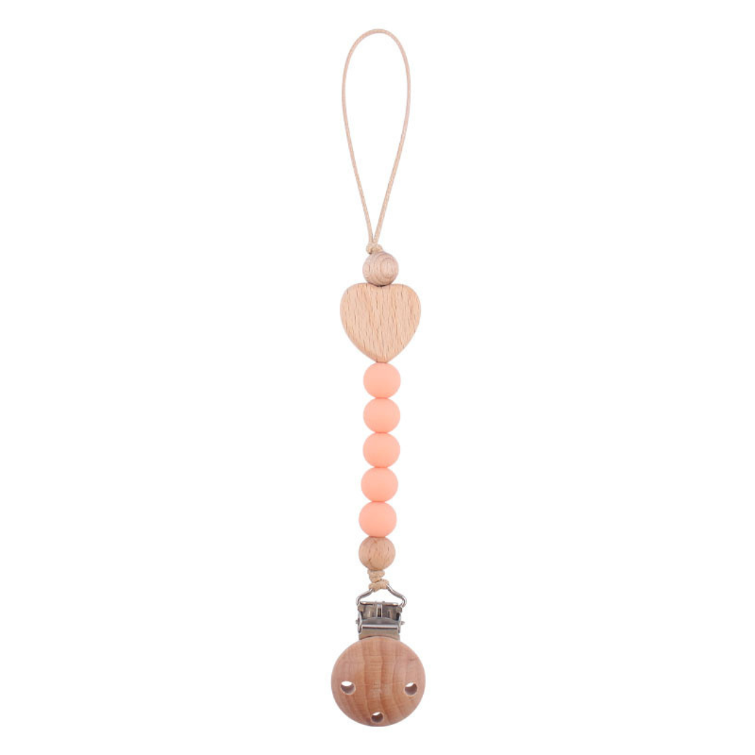 Wooden Baby Pacifier Chain