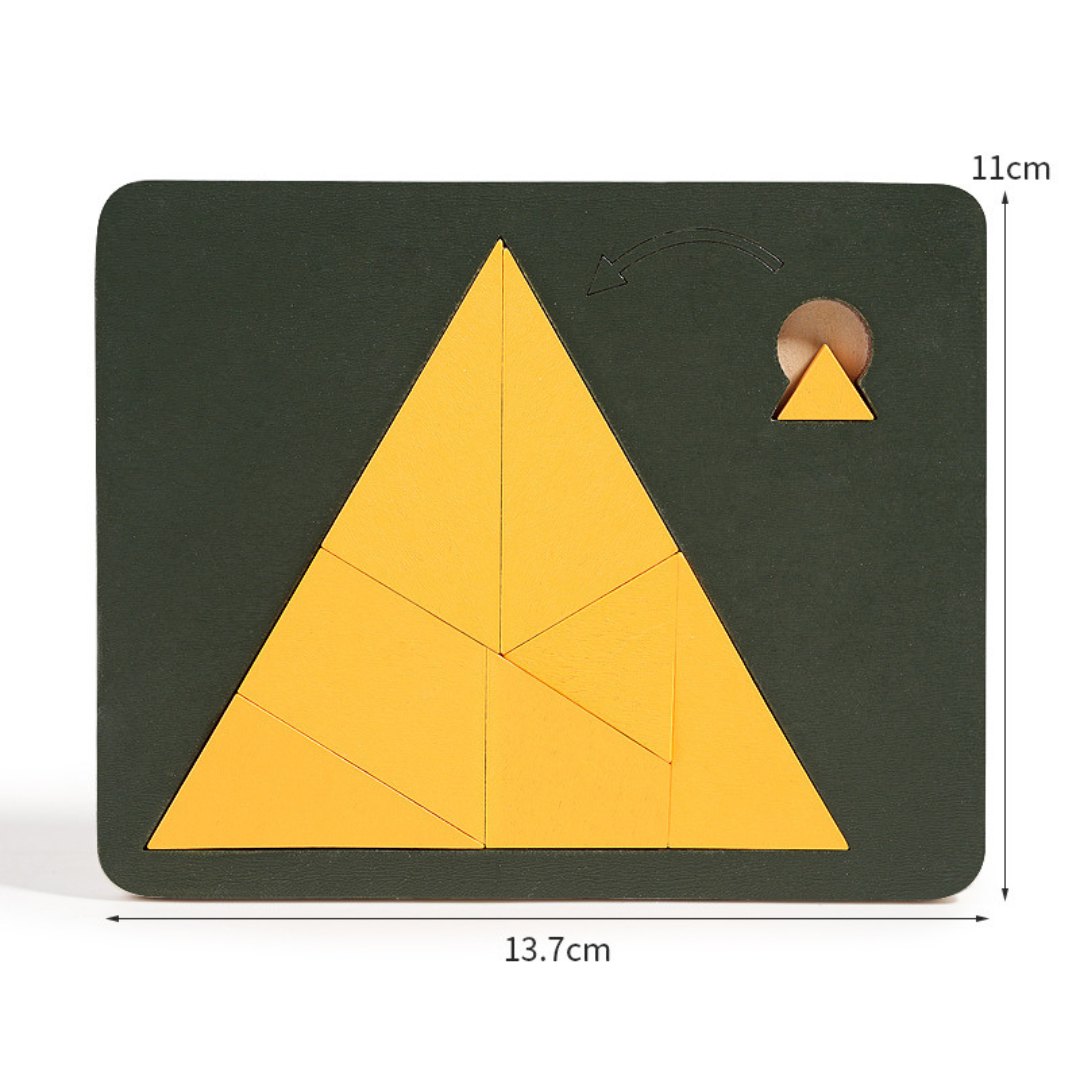 Wooden Tangram puzzle game