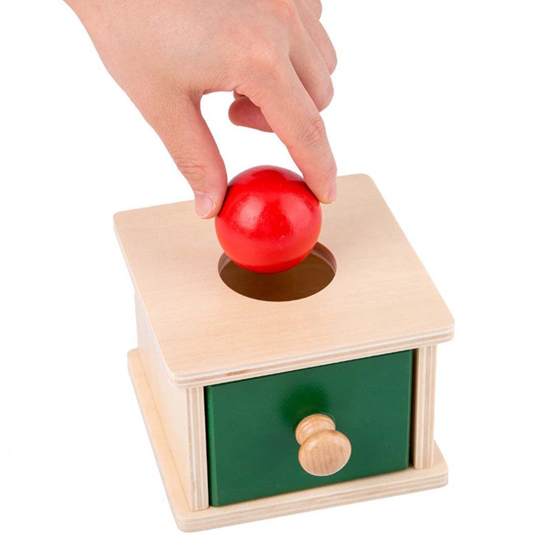 Montessori Rotating Wooden Box for Toddlers