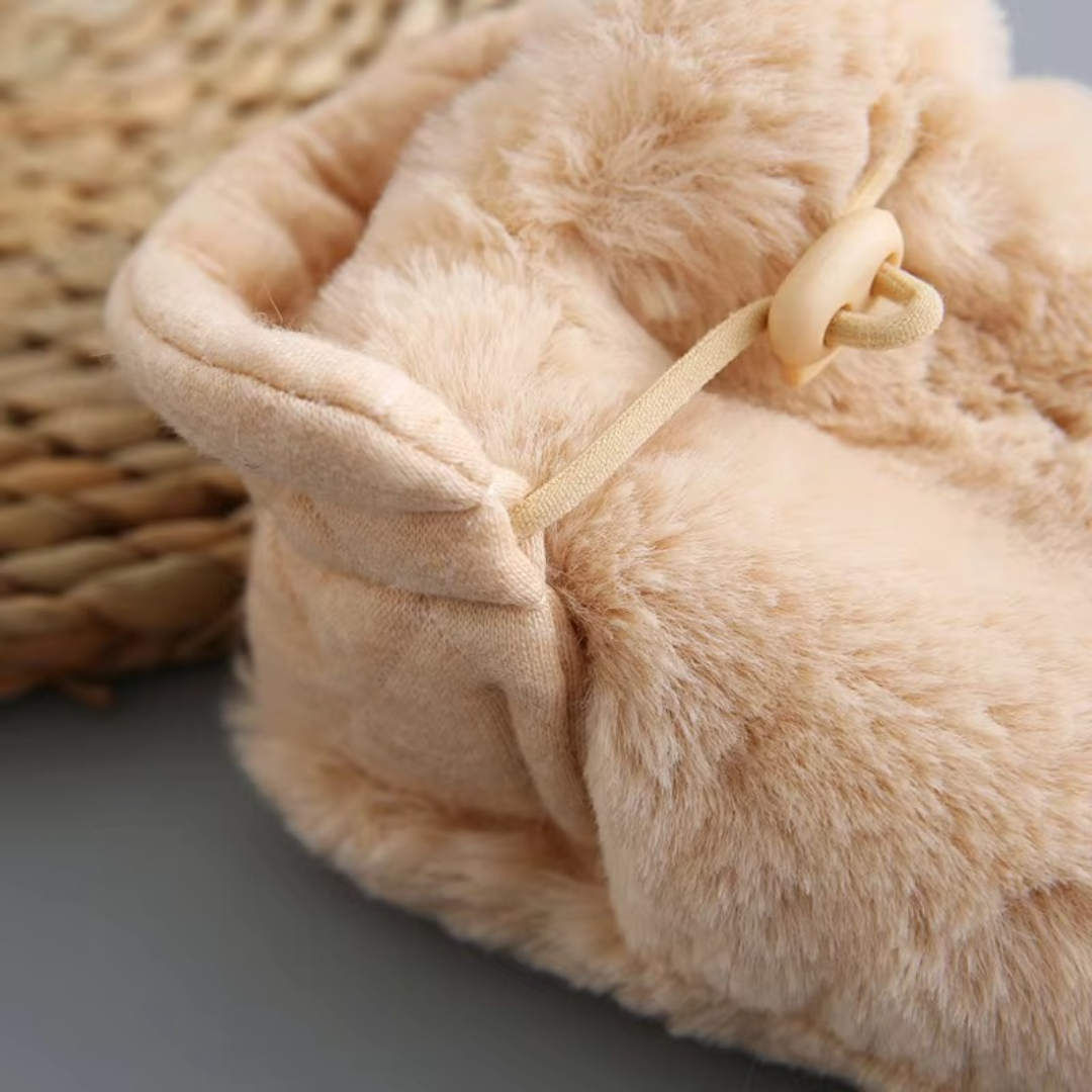 Fluffy sock shoes for babies