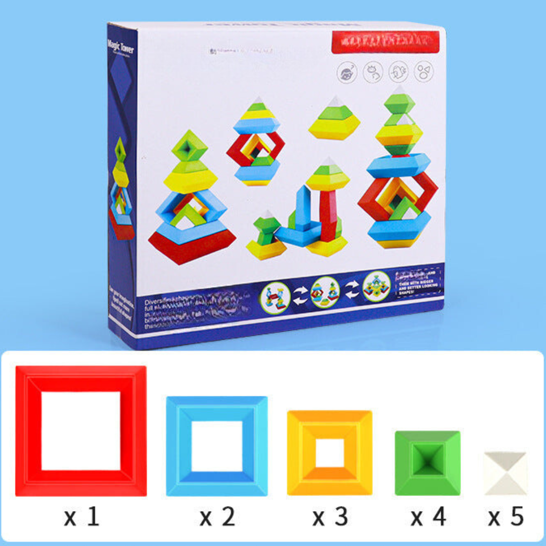 Montessori Pyramid Building Block Toy