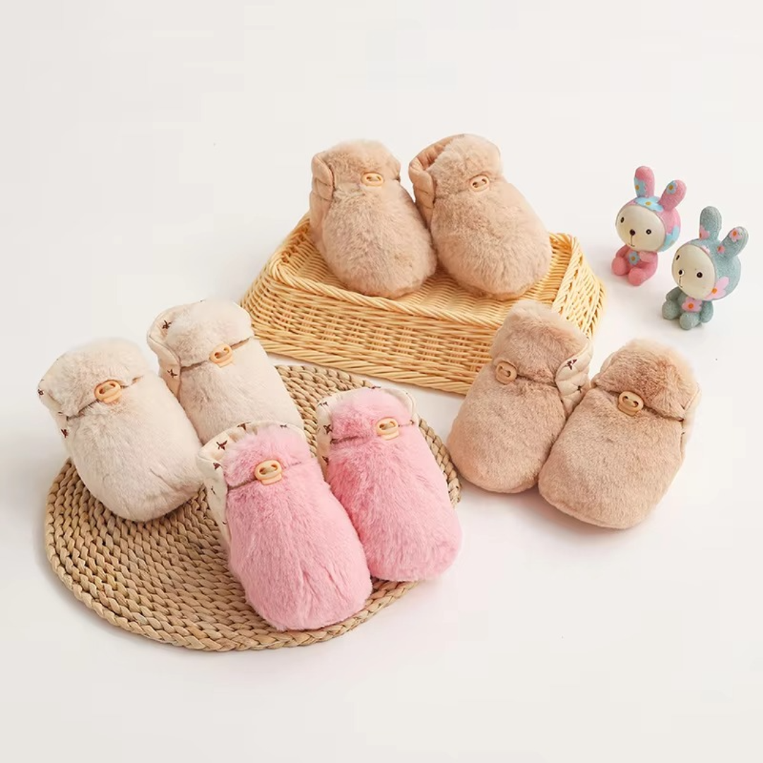 Fluffy sock shoes for babies