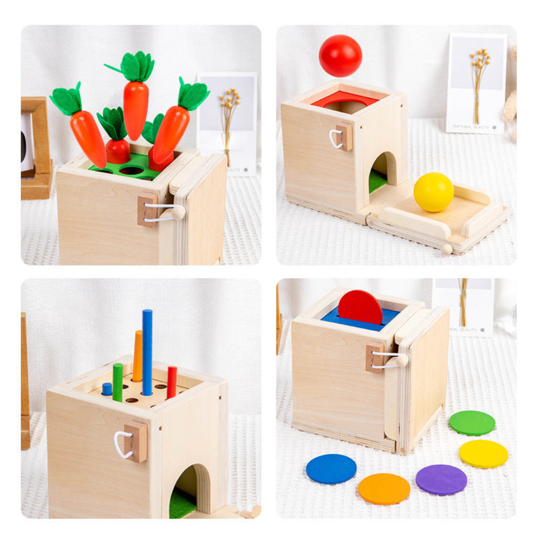 5in1 Montessori Learning Toy Set Made of Wood