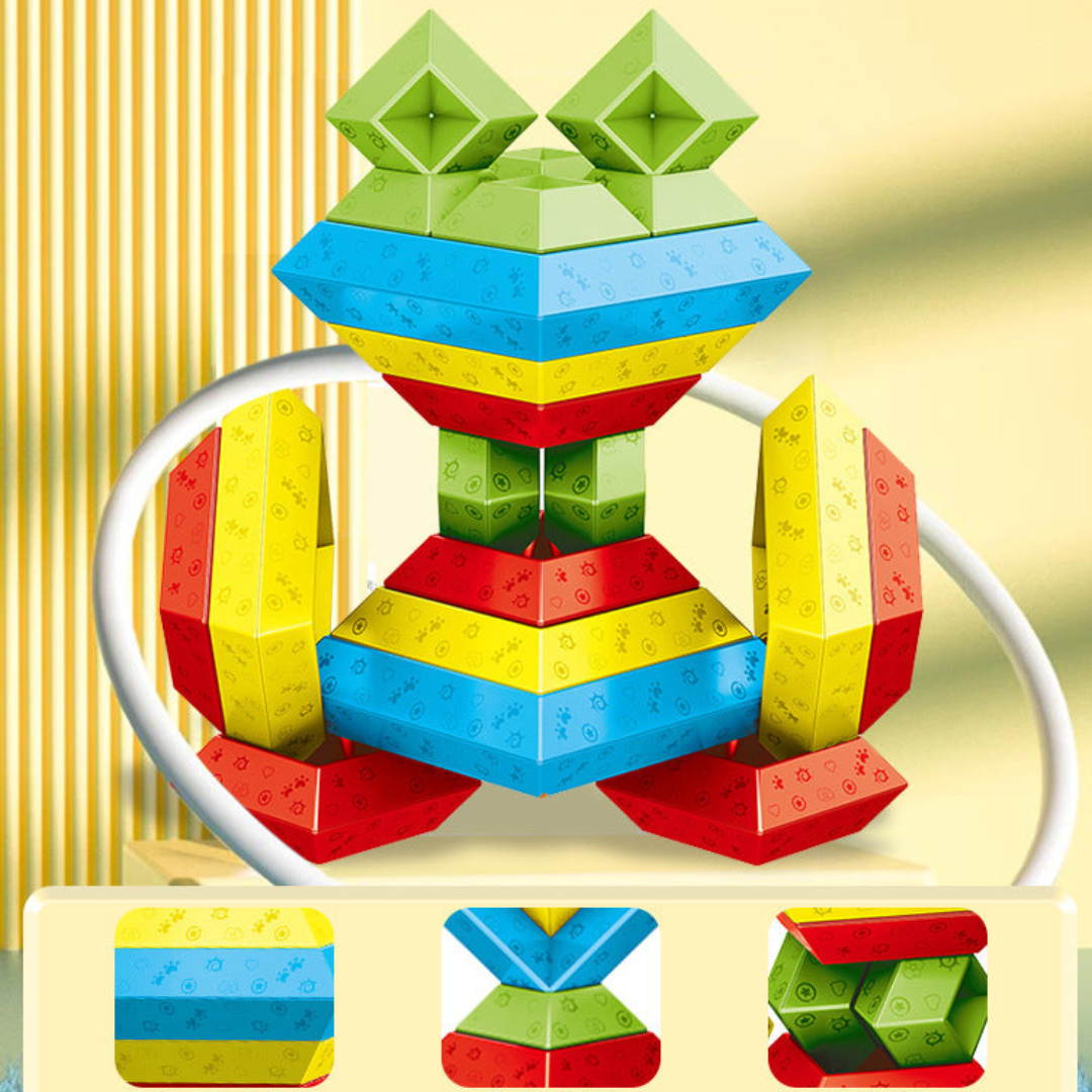 Montessori Pyramid Building Block Toy