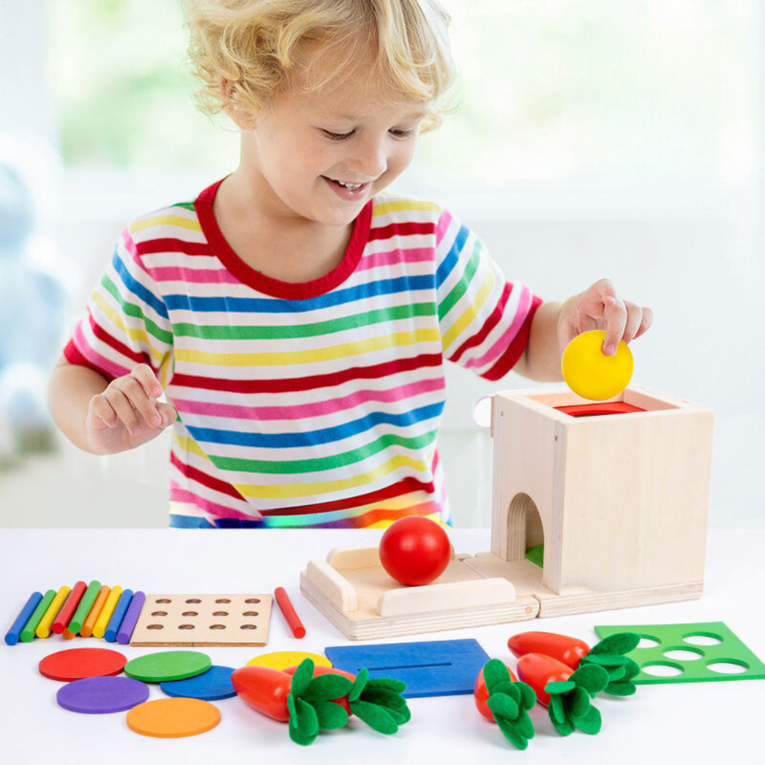 5in1 Montessori Learning Toy Set Made of Wood