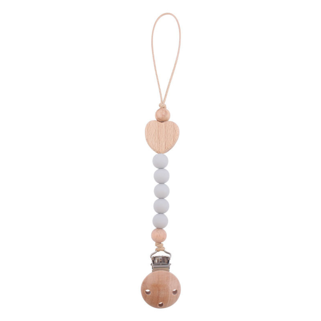 Wooden Baby Pacifier Chain