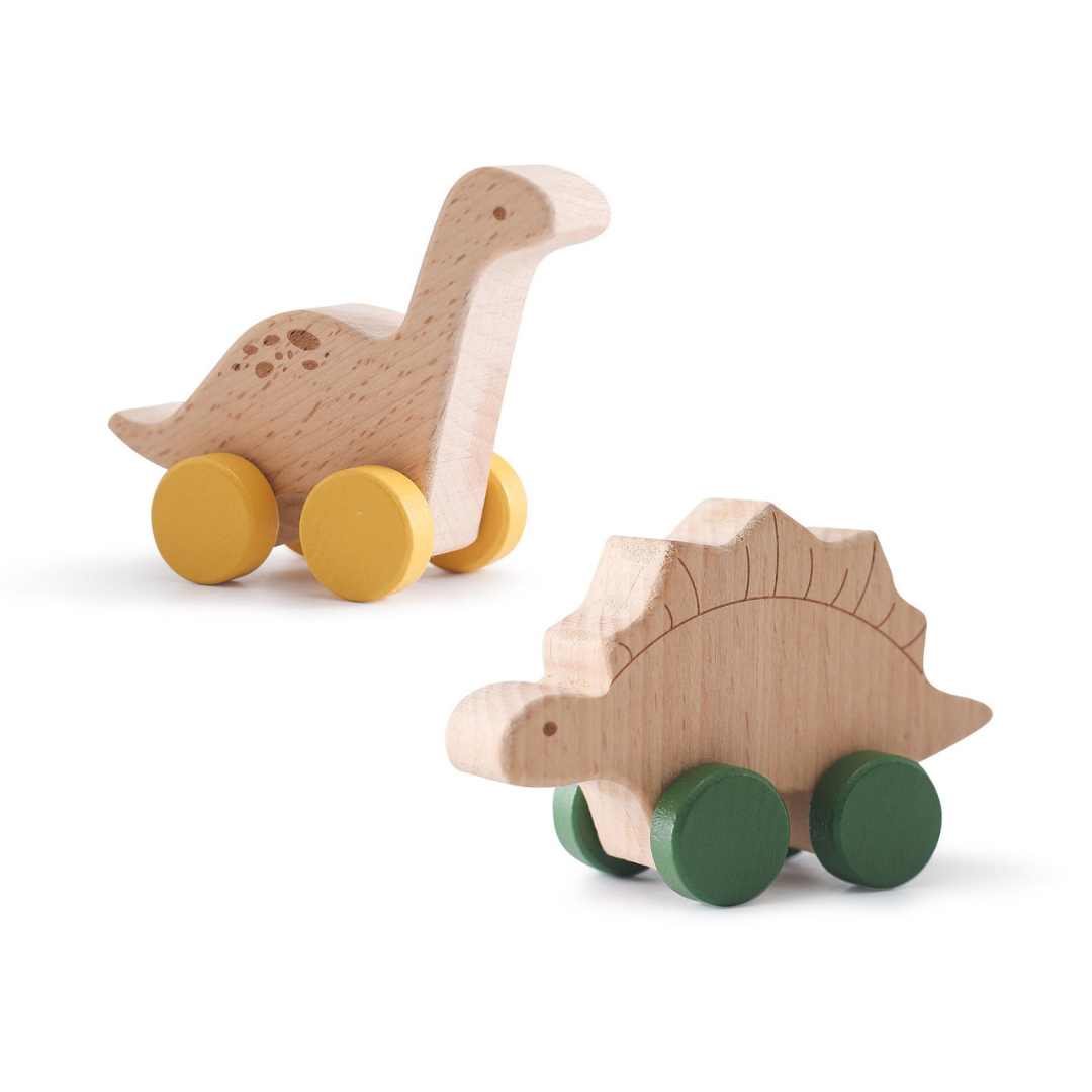 Montessori Wooden Train in Pastel Colors