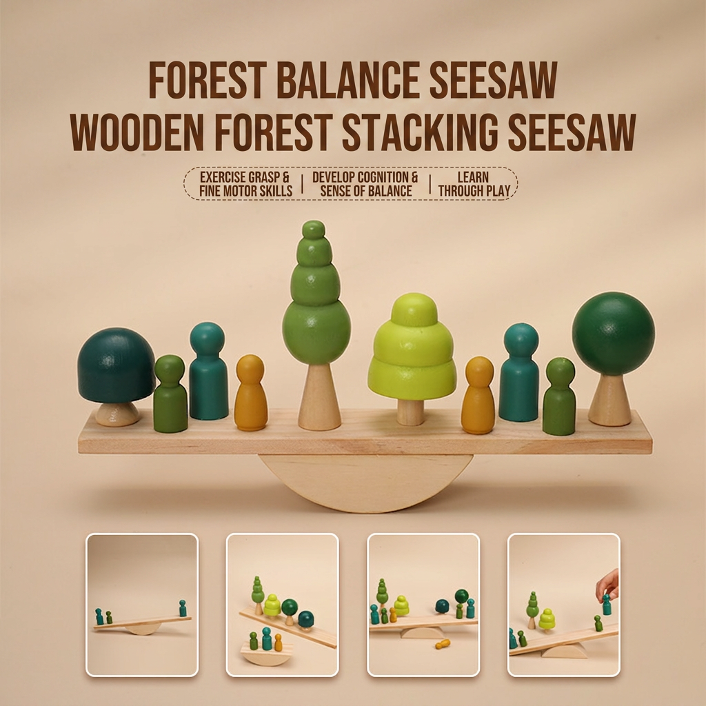 Montessori Wooden Seesaw Toy