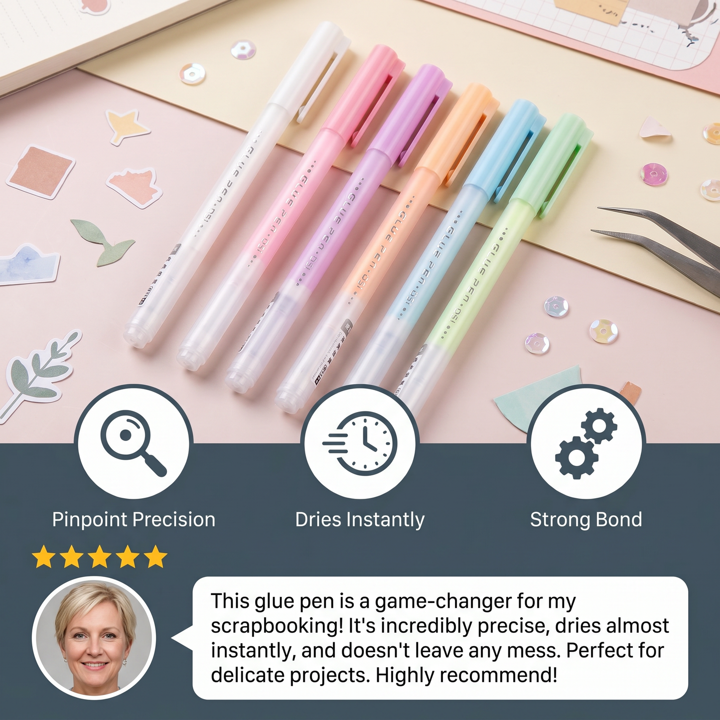 Precision Quick-Dry Glue Pen
