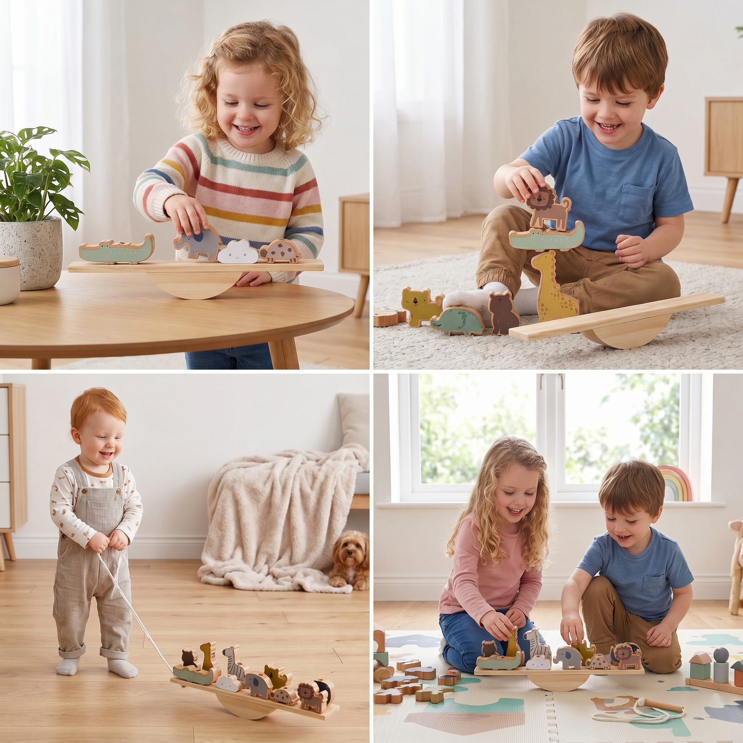 Montessori Wooden Seesaw Toy