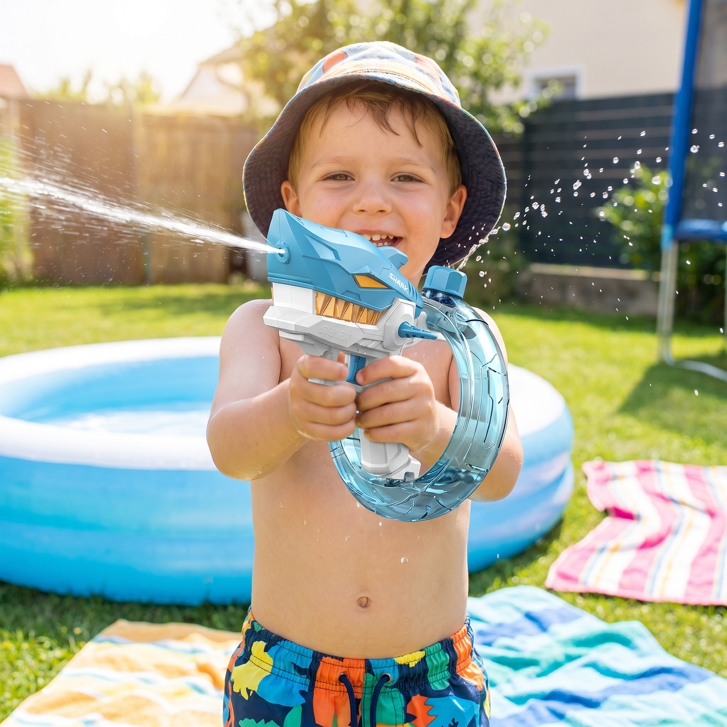 Electric Shark Water Gun for Kids – Fully Automatic Water Blaster for Hot Summer Fun