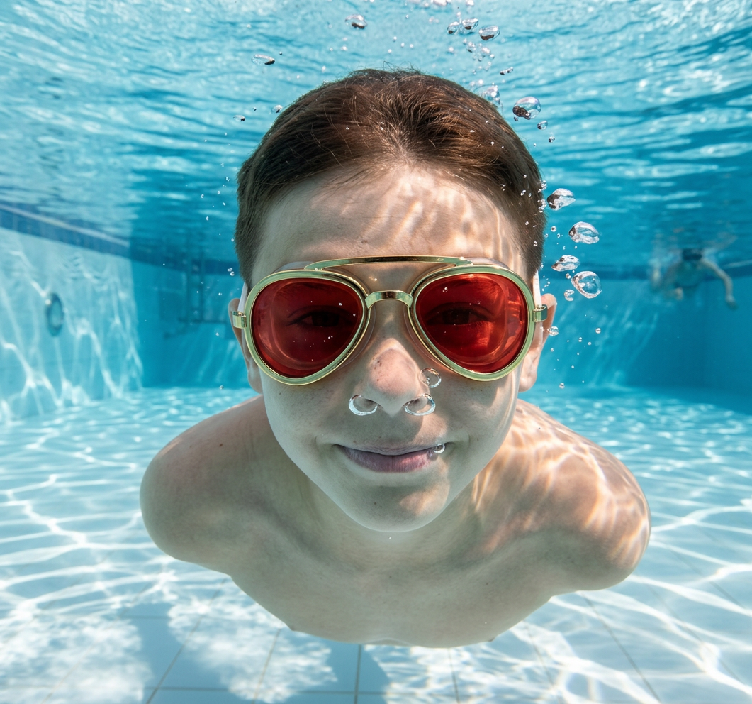 Pro Aviator Swim Goggles – UV400 Protection, Anti-Fog & Full Coverage Fit