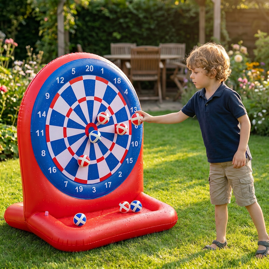 Inflatable Water Target Game with Darts – Outdoor Throwing Game for the Garden