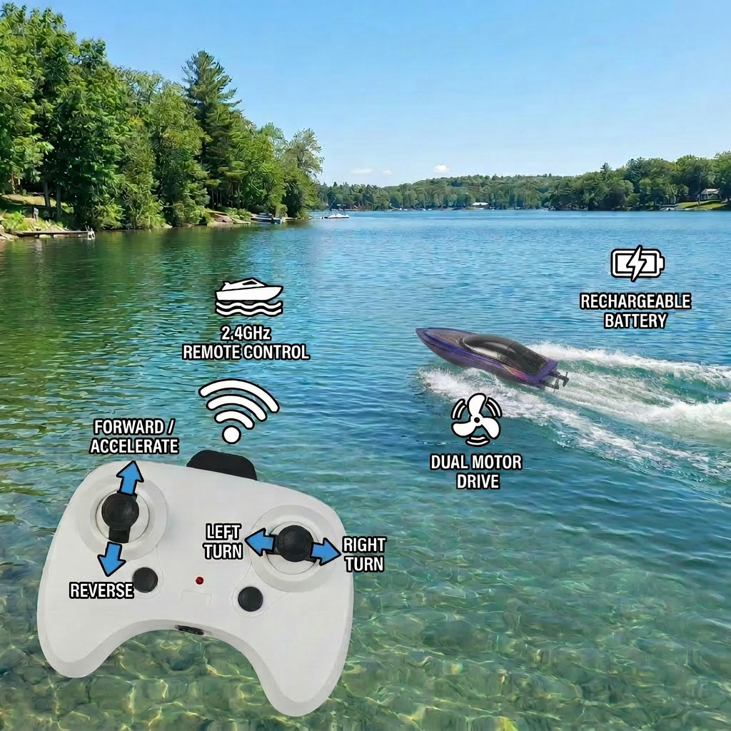 Electric Racing Boat for Fast Water Fun in Summer