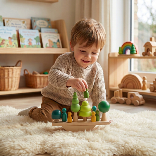 Montessori Wooden Seesaw Toy
