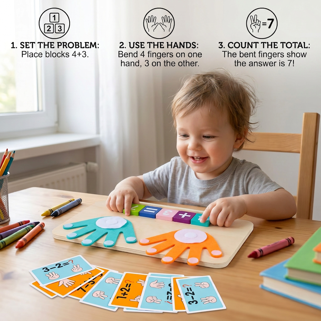Wooden Finger Counting Board