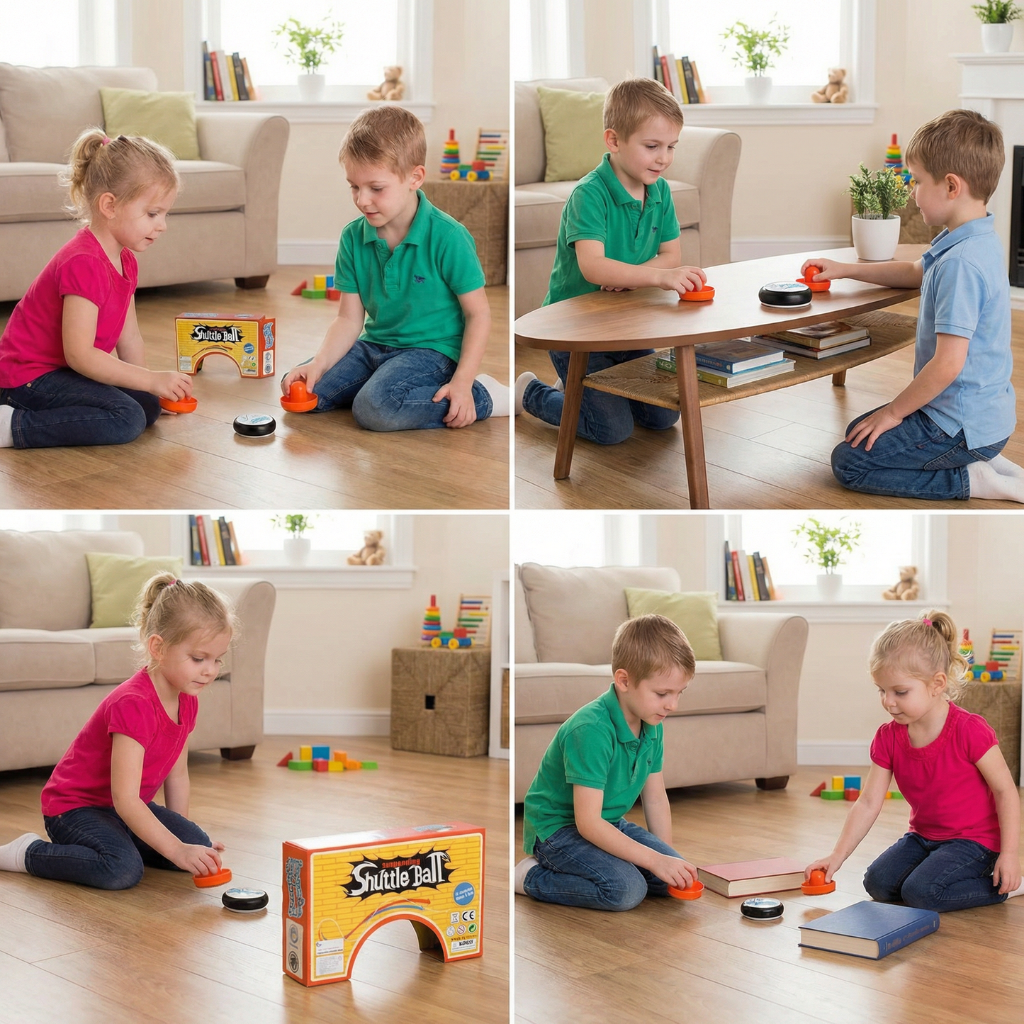 Mini Air Hockey Table Game for Kids – Reaction Game with Pucks