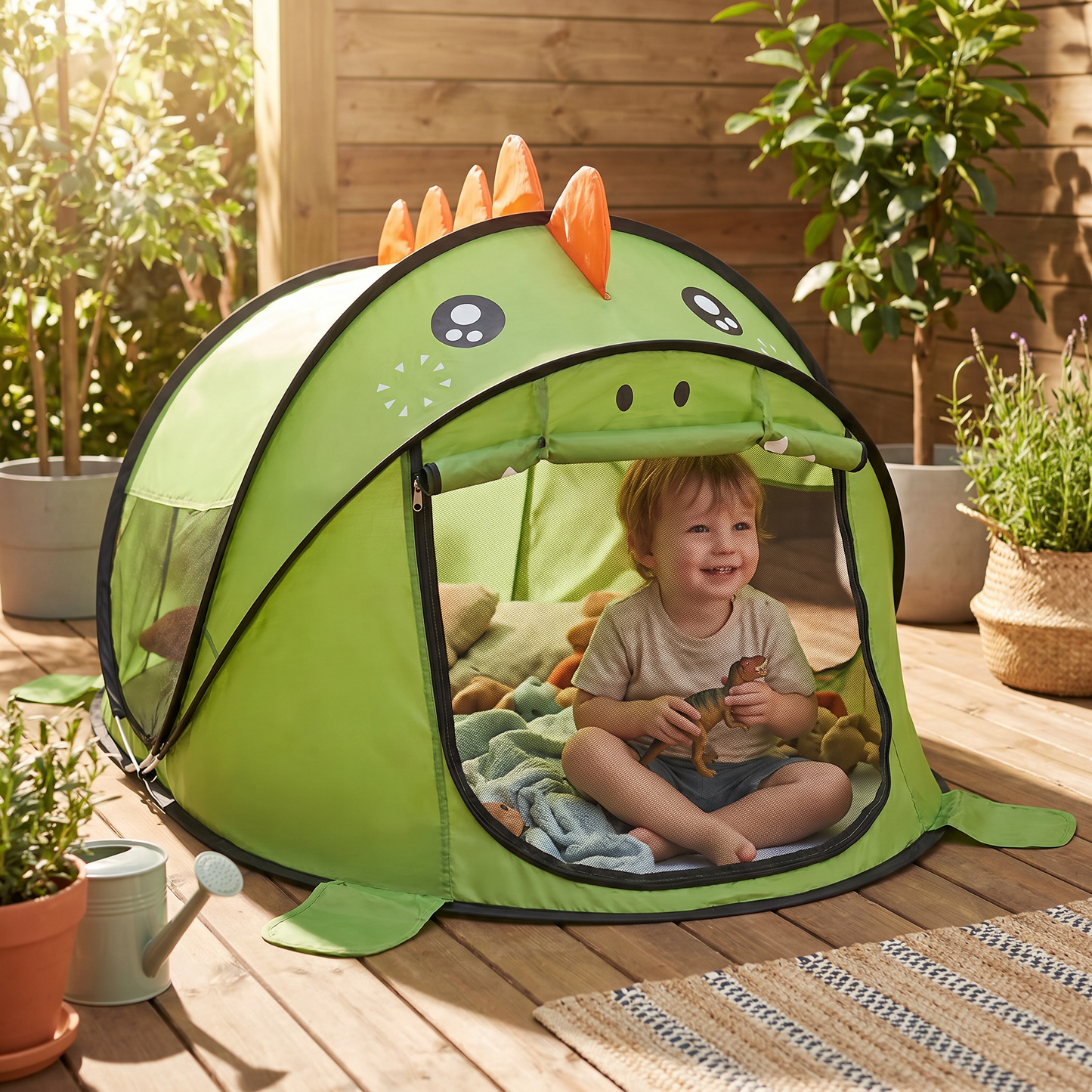 Foldable Dino Play Tent for Kids – Perfect for Warm Days & Cozy Playtime