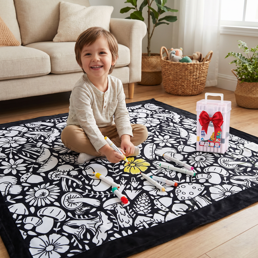 DIY Colouring Blanket for the whole family