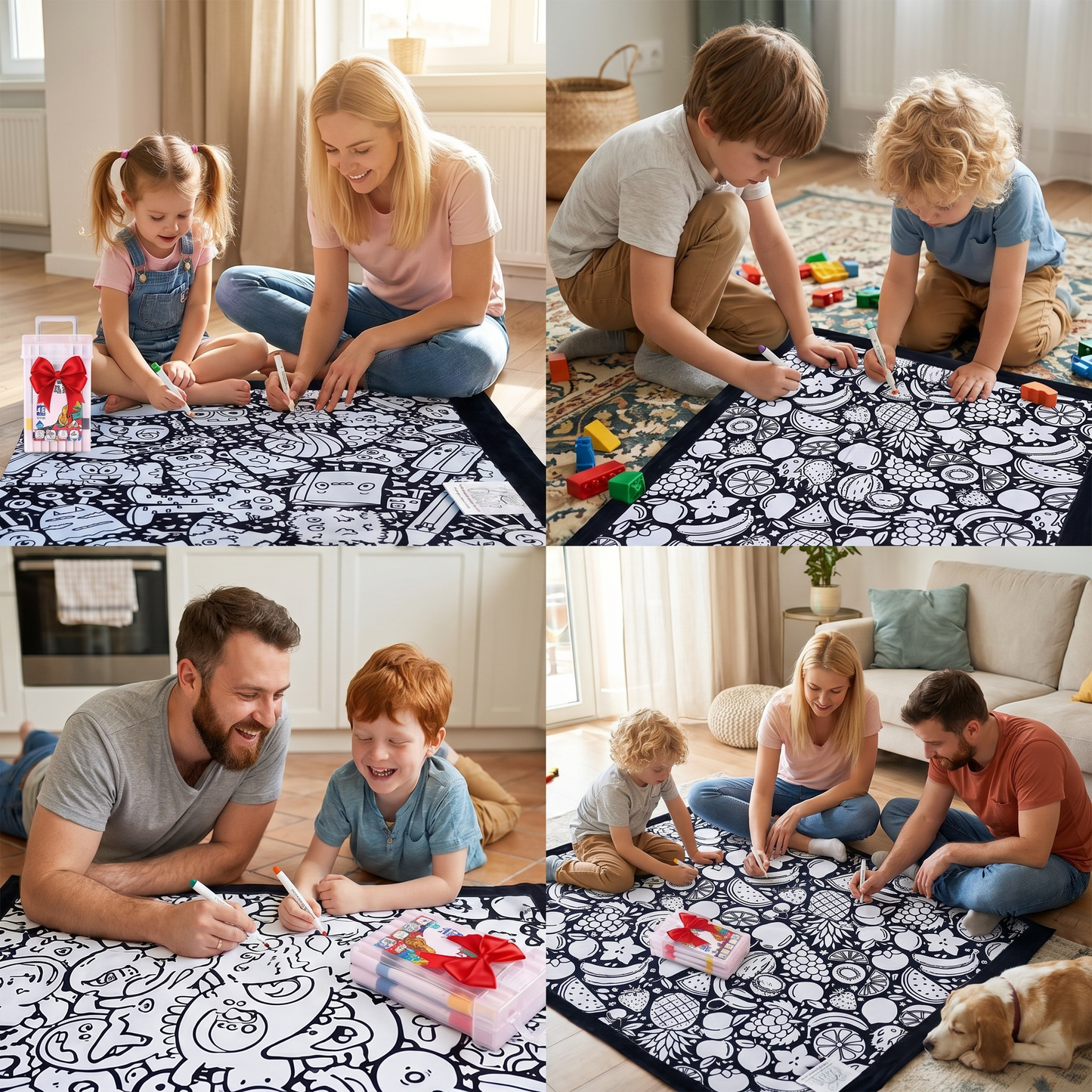 DIY Colouring Blanket for the whole family