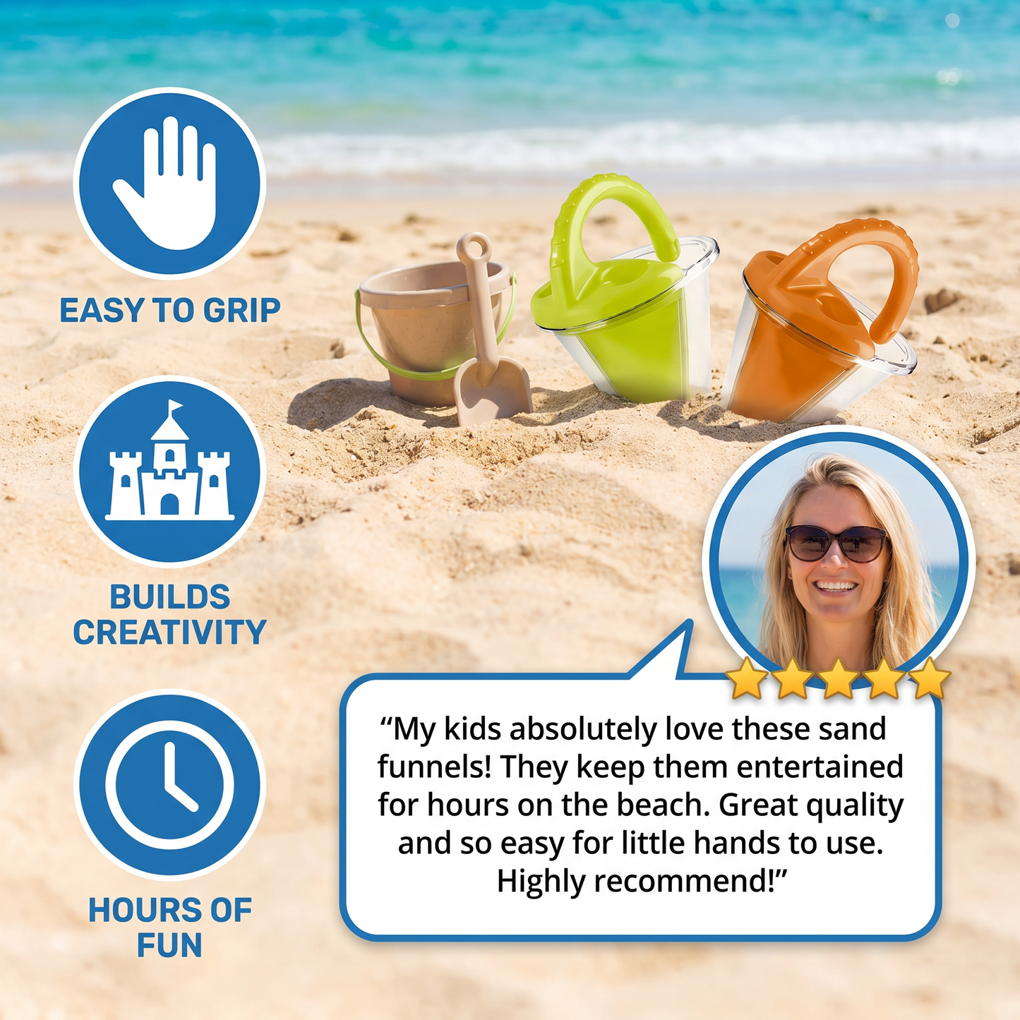 Kids Beach Sand Funnel Toy