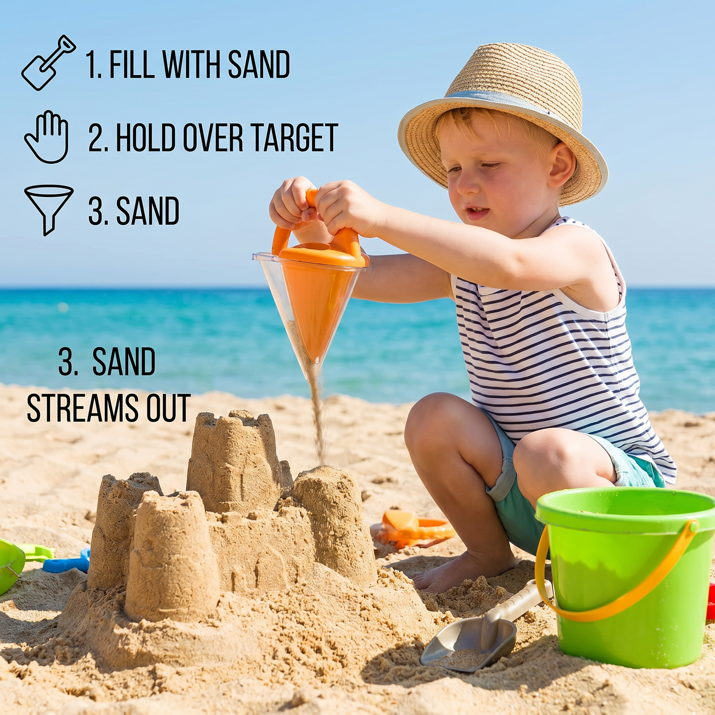 Kids Beach Sand Funnel Toy