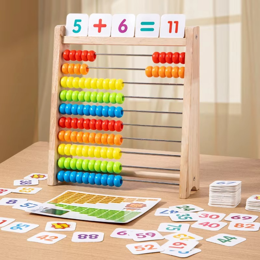 Wooden Abacus Counting Frame – Educational Toy for Learning to Count and Calculate