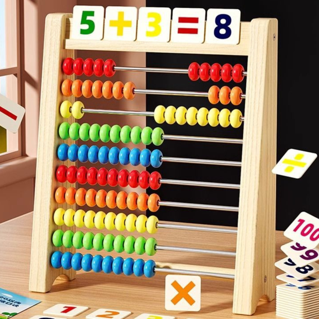 Wooden Abacus Counting Frame – Educational Toy for Learning to Count and Calculate