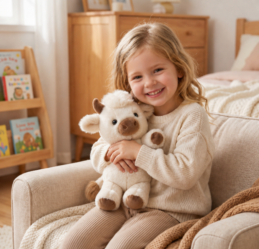 Running Calf Plush Toy – Soft Cartoon Stuffed Animal & Soothing Companion for Kids