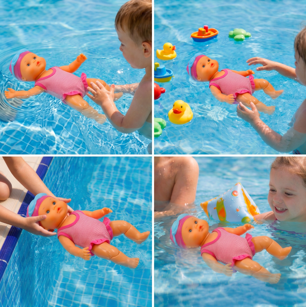 Floating Baby Doll for Water Play