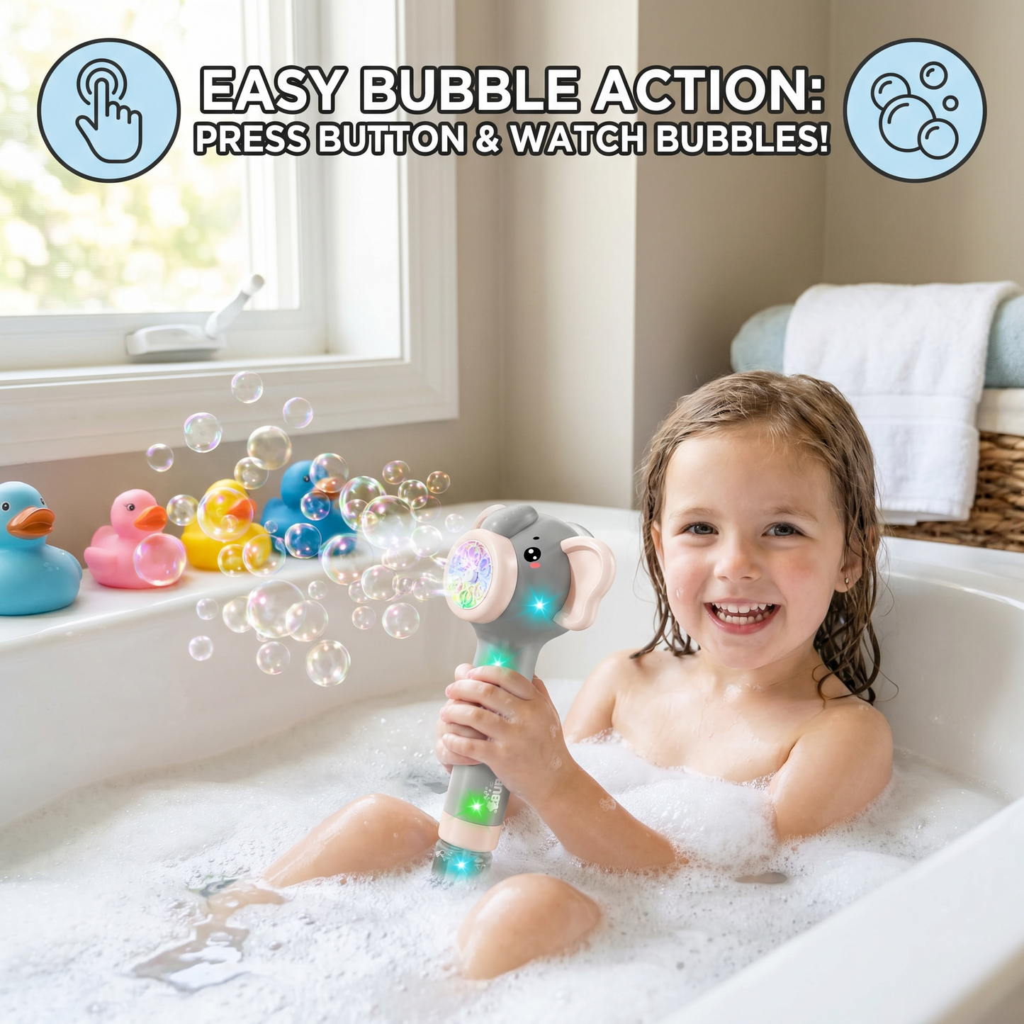 Elephant Bubble Stick Toy