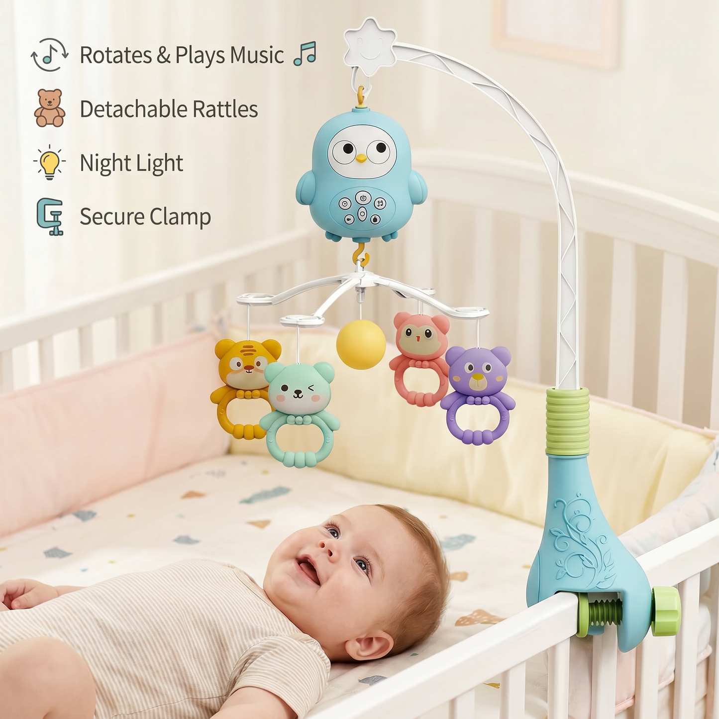 Hanging Mobile for Baby Cot & Changing Table