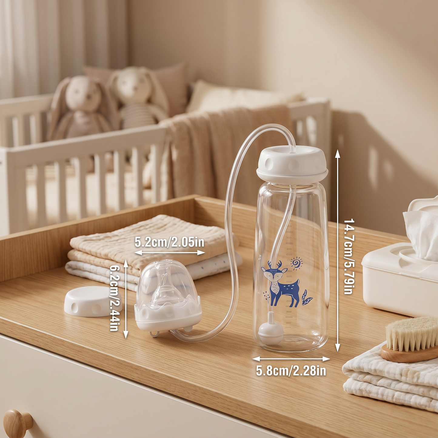 Hands-free Baby Feeding Bottle