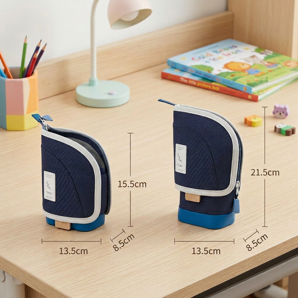 2-in-1 Pop-Up Pencil Case with Pen Holder – Space-Saving Desk Organizer