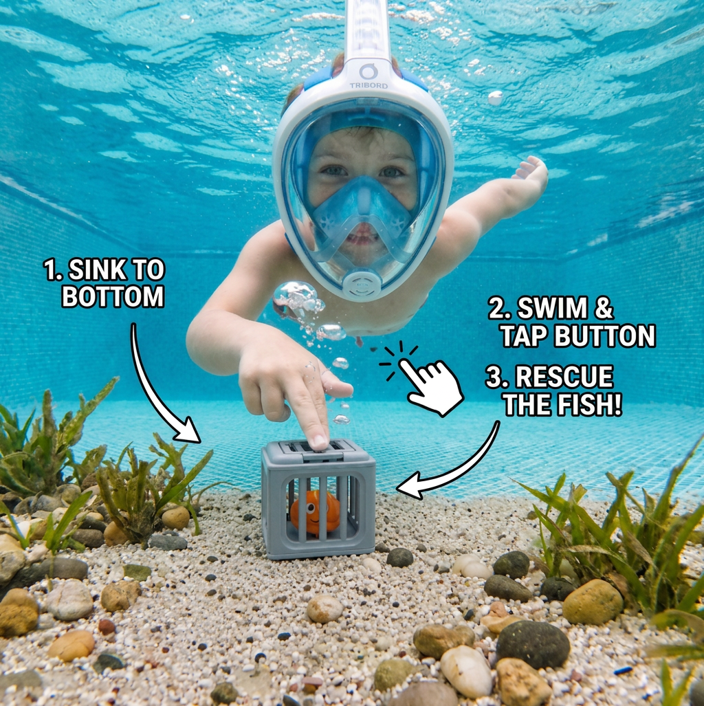 Diving Toy Set with Sinking Animals