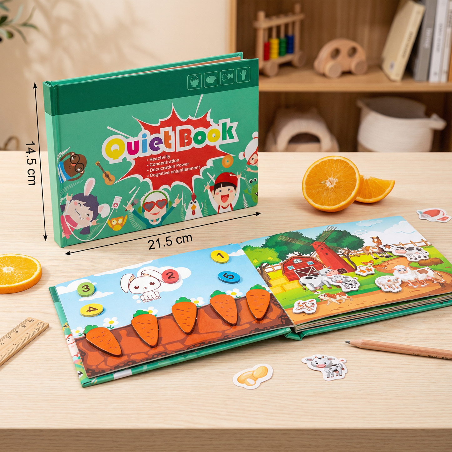 Montessori Reusable Sticker Book for Kids – Learning & Activity Busy Book