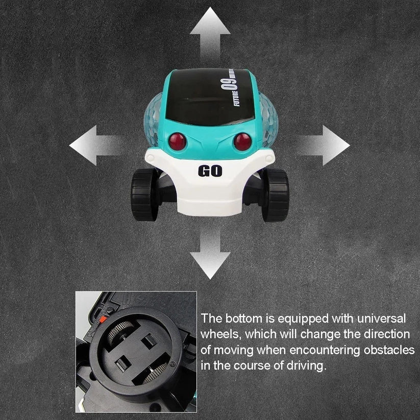 Light Up 360° music stunt car