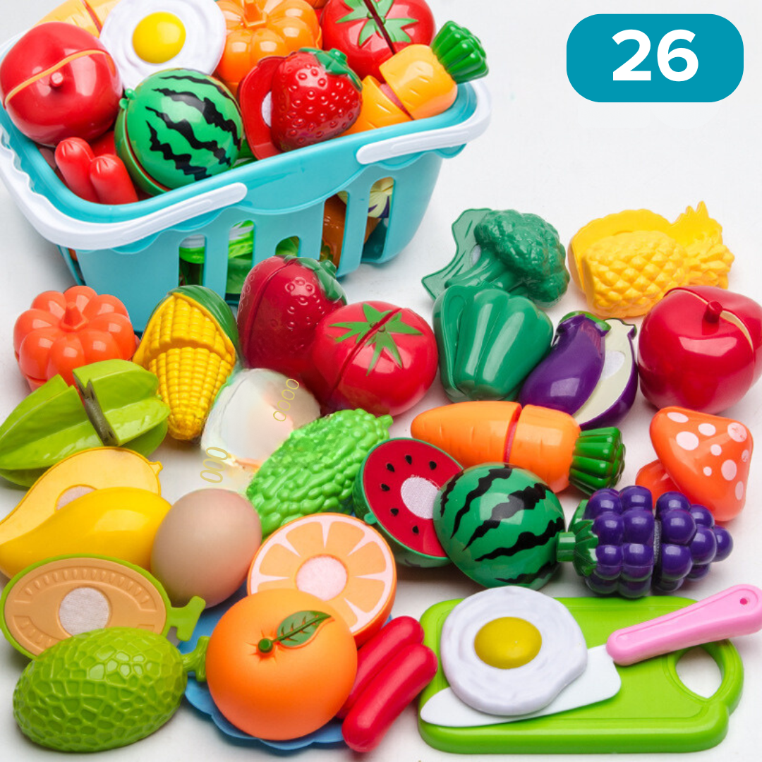 Cuttable Fruits and Vegetables Play Set