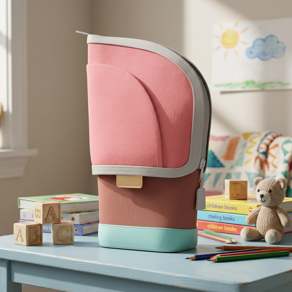 2-in-1 Pop-Up Pencil Case with Pen Holder – Space-Saving Desk Organizer