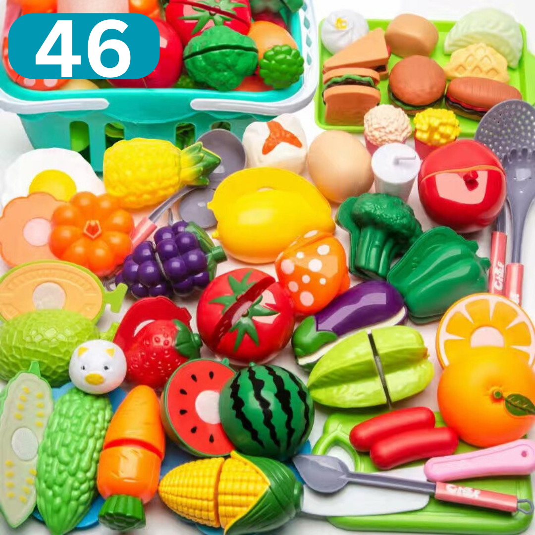 Cuttable Fruits and Vegetables Play Set