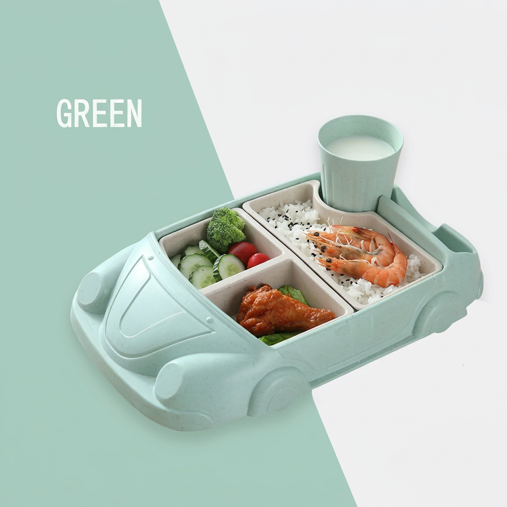 Kids Dinnerware Set in Car Design