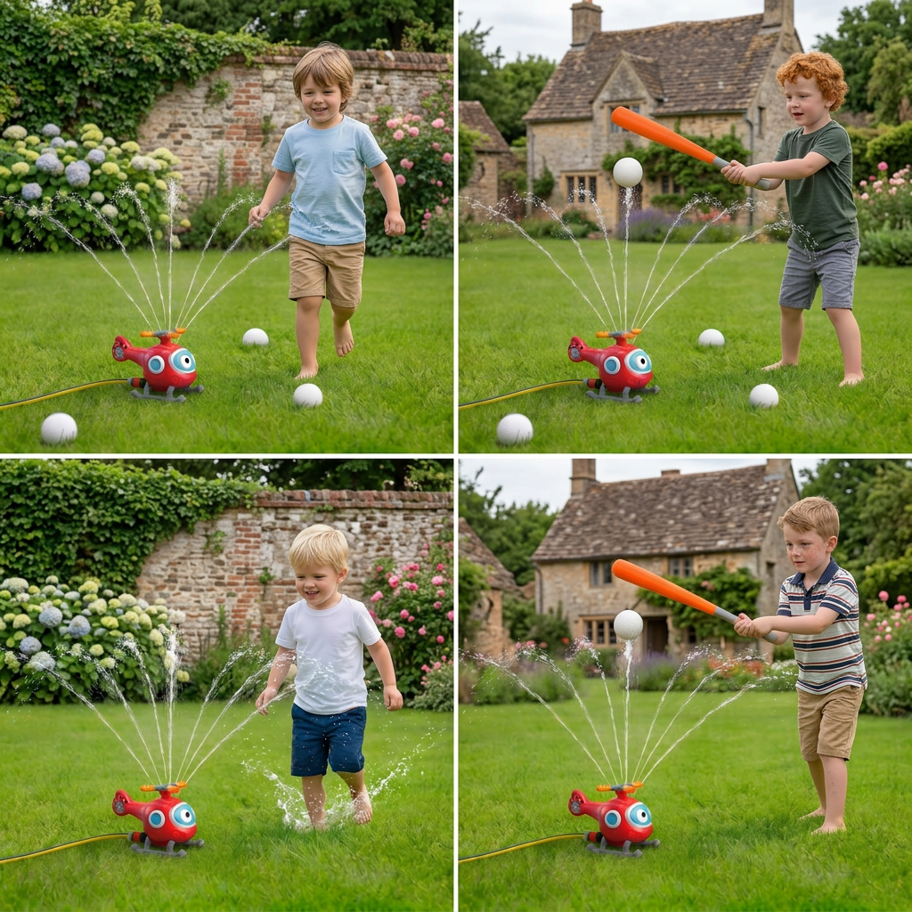 Baseball Water Fun Sprinkler Play Set
